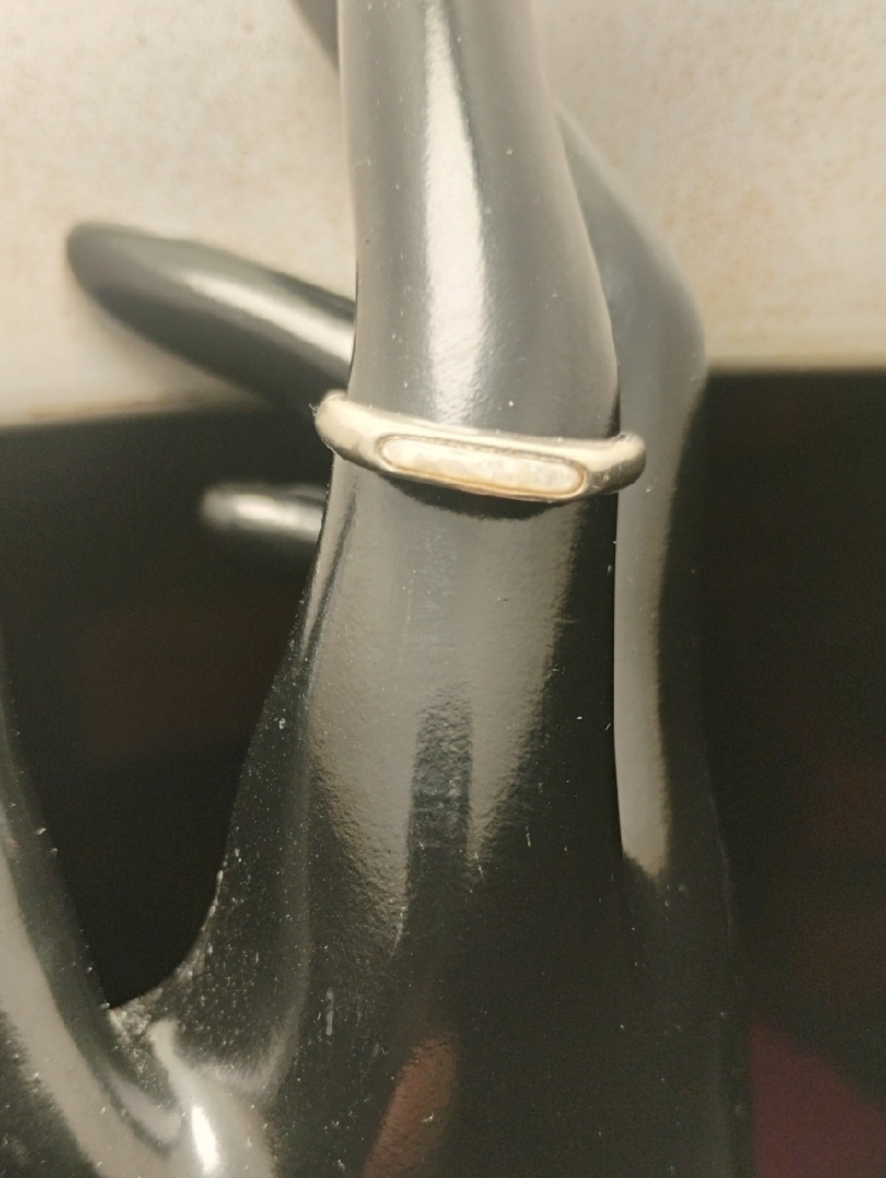 CAROLYN POLLACK 925 Sterling Silver Vintage Rhodochrosite Band Ring Sz8